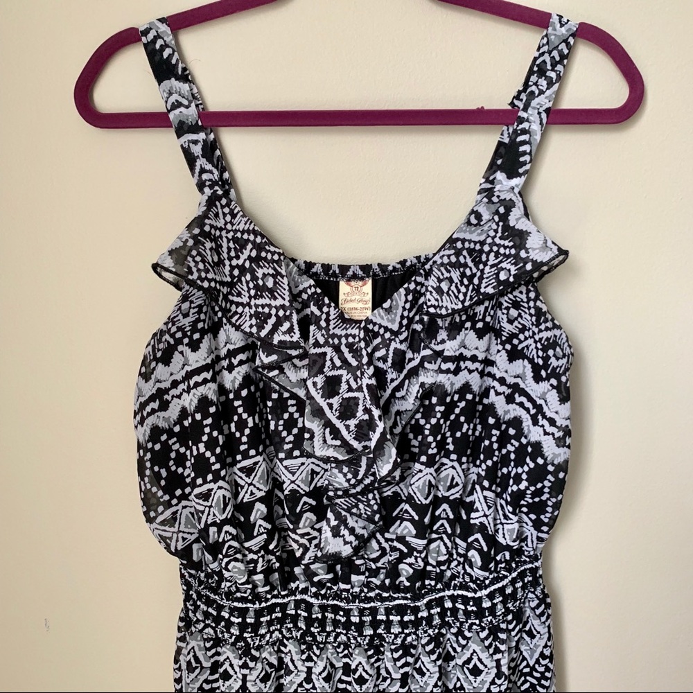 Aztec Print Maxi Dress